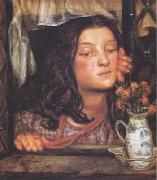 Dante Gabriel Rossetti Girl at a Lattice (mk28) oil painting